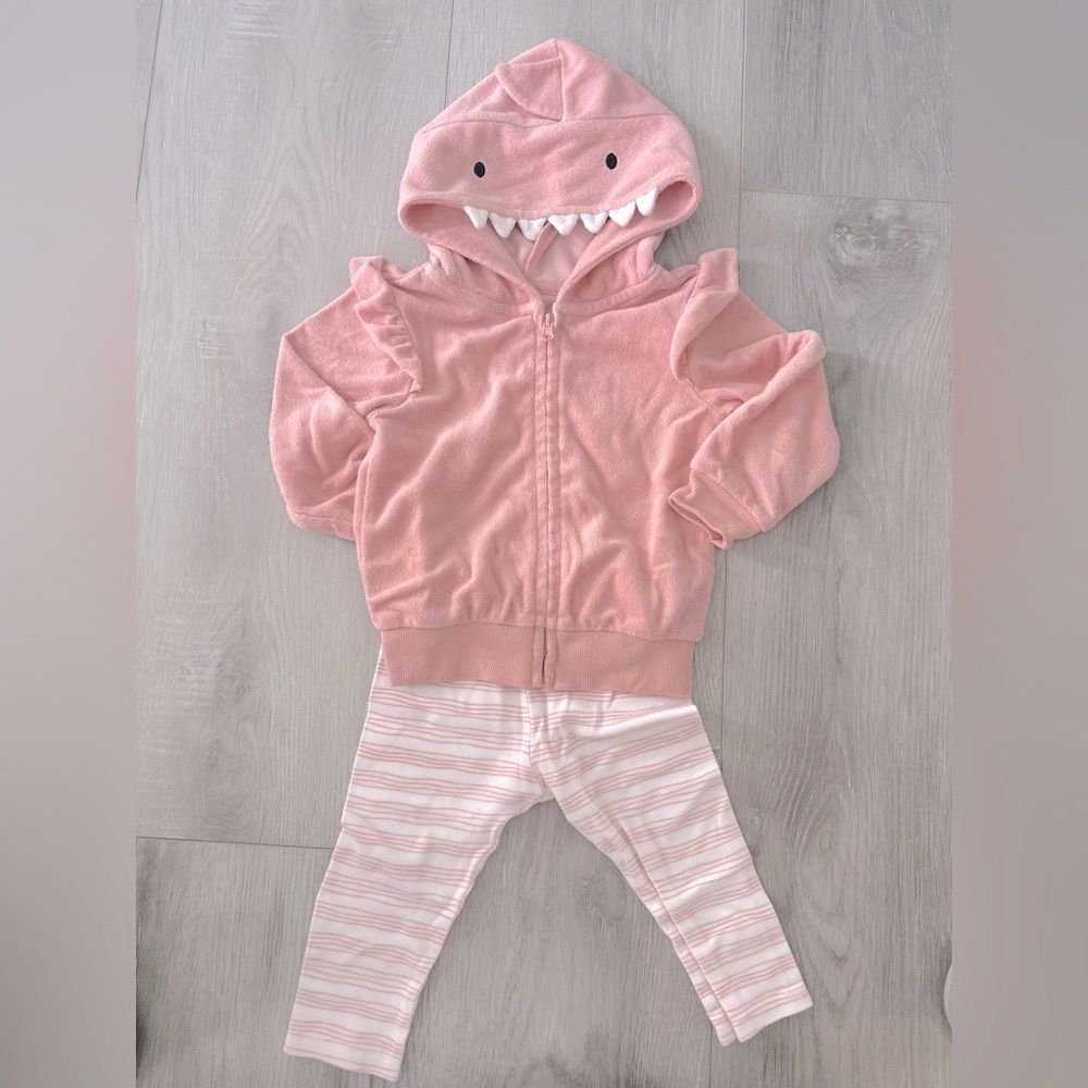 PL Baby hoodie leggings set shark